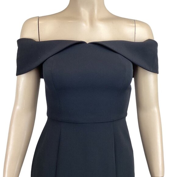 Gianni Bini NWT Black Off-Shoulder Cocktail Dress Size 0 Party - Picture 6 of 11
